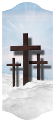 DARAY-C-106-BL Three Crosses (Clouds) Blue